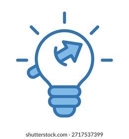 Elemento de ícone de ideia de negócios para design