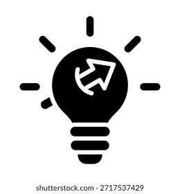 Icono de idea de negocio para el diseño