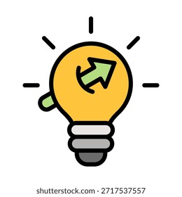 Icono de idea de negocio para el diseño
