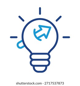 Icono de idea de negocio para el diseño