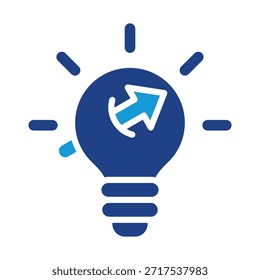 Icono de idea de negocio para el diseño