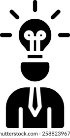 Business Idea Icon Glyph Vector Illustration