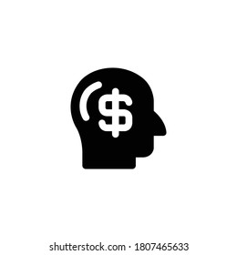 Business Idea Icon, Head Logo, Economy Symbol.