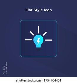 Business idea icon, innovative idea icon vector illustration style for using in mobile, website, ui design.