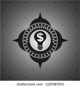 business idea icon inside black emblem. Vintage.