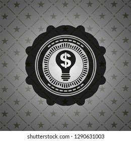 business idea icon inside black emblem. Vintage.