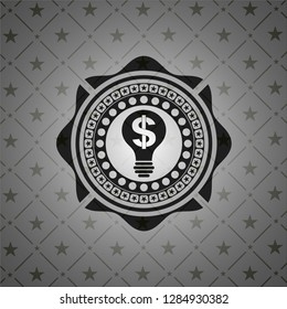 business idea icon inside dark badge