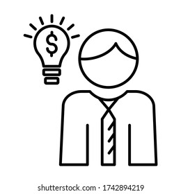 Business idea - icon line vector - business and finance icons