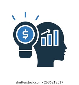 Business Idea Icon Mixed Vector Illustration