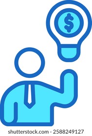 Business Idea Icon Outline Vector Illustration