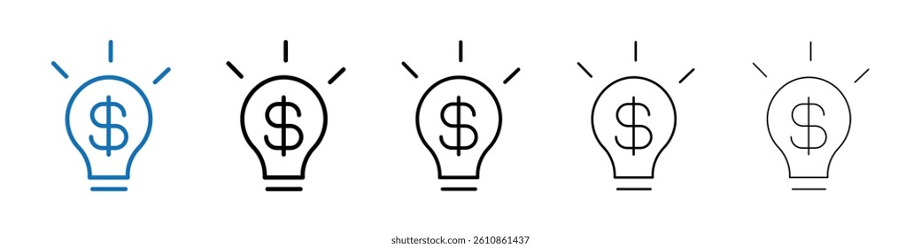 Business idea icon Outline vector logo for web ui
