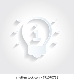  Business Idea Icon (Paper Cut)