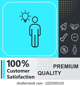 Business Idea icon. Social media sign. Vector illustration