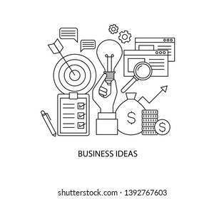 Business idea icon vector design