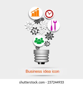Business idea icon. Vector eps 10