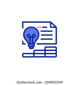 business idea icon vector illustration
