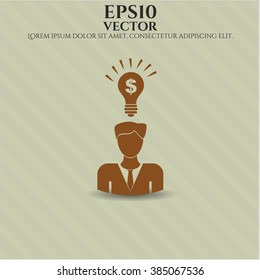 Business Idea icon vector illustration