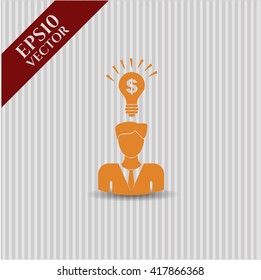 business idea icon vector symbol flat eps jpg app web