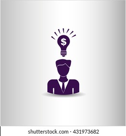 business idea icon vector symbol flat eps jpg app web