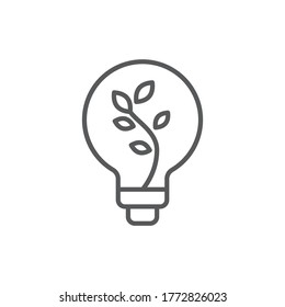 Símbolo de icono vector de la lámpara de ideas de negocio aislado en fondo blanco