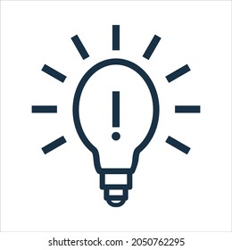 Business idea or light bulb icon