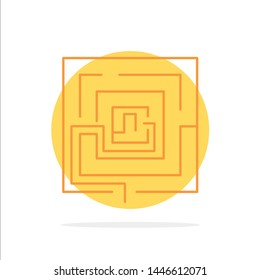 Business, Idea, Marketing, Pertinent, Puzzle Abstract Circle Background Flat color Icon