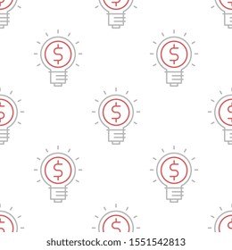 Business idea seamless pattern design, Repeat textile design. Fabric print.