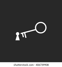 Business idea solution  sign simple icon on background