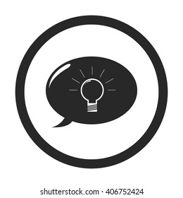 Business idea solution  sign simple icon on background