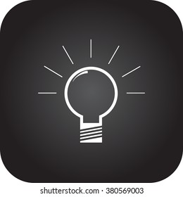 Business idea solution simple icon on round background