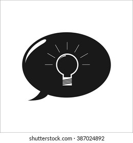 Business idea solution simple icon on white background