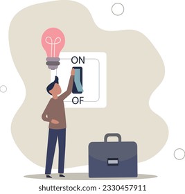 Business idea and solution to solve company problem or innovation and strategy to win business success concept.flat vector illustration.