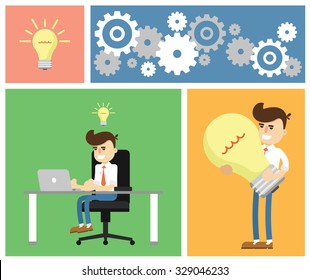 Business idea, start up, project. Optimization, search, research, development. Business concept