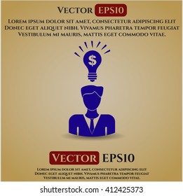 Símbolo de idea de negocio