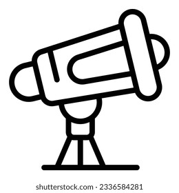 Business idea telescope icon outline vector. Office team. Teamwork idea