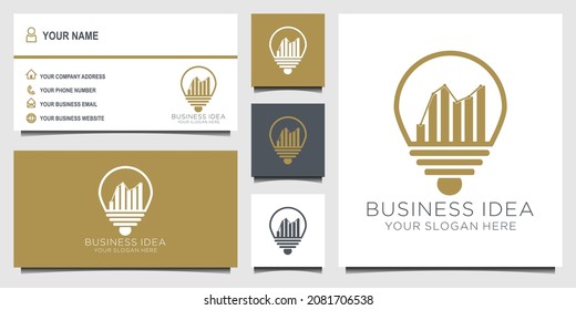 business idea. vector business card logo template