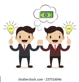 Business Idea. Vector flat illustration