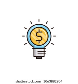 Business idea vector icon