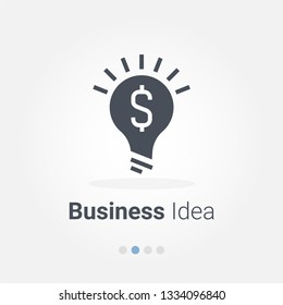 Business idea vector icon