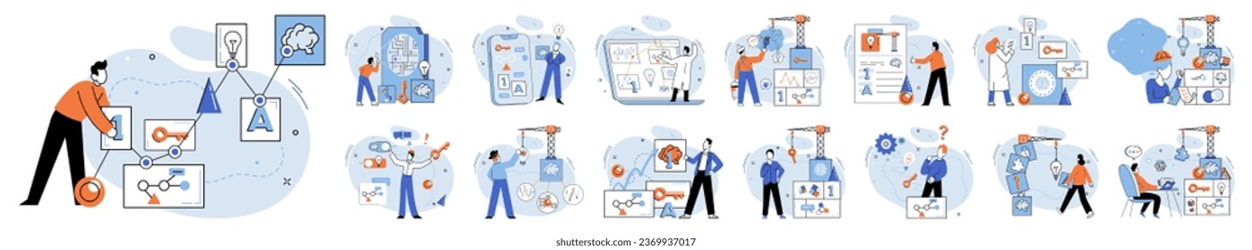 Business idea. Vector illustration. It is foundation upon which success is built, concept holds promise solution to problem Creativity is lifeblood business idea It is spark ignites flame innovation