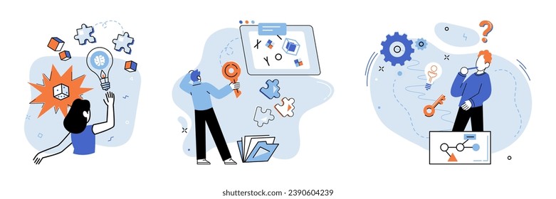 Business idea. Vector illustration. It is foundation upon which success is built, concept holds promise solution to problem Creativity is lifeblood business idea It is spark ignites flame innovation