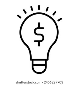 Business Idea Vector Line Icon Design
