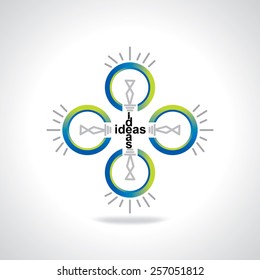 business ideas bulb idea concept vector 