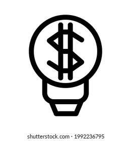 business ideas icon or logo isolated sign symbol vector illustration - high quality black style vector icons
