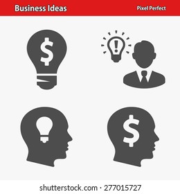 Business Ideas Icons. Professional, pixel perfect icons optimized for both large and small resolutions. EPS 8 format. Designed at 32 x 32 pixels.