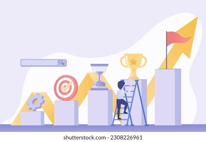 Business ideas. Starting and growing business requires planning, creative thinking and strategy support to achieve success. Analyze market and competition, develop innovation, growth opportunity.