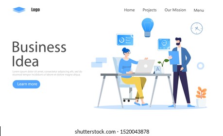 Business Ideas Vector Illustration Concept, Suitable for web landing page, ui, mobile app, editorial design, flyer, banner, and other related occasion