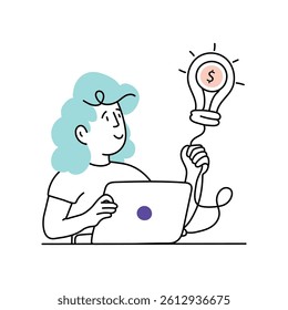 Business ideas Vector Style Illustrations 