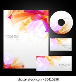 business identity set with artistic design
