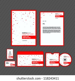 Business identity template. Vector illustration.